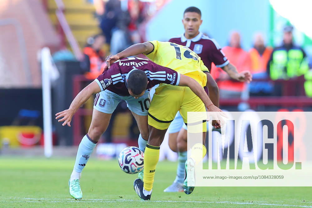 Aston Villa v Brentford, Premier League Emiliano Buendia of Aston Villa and Mamadou SangarÃ of Brentford FC battle for possession during the Aston Villa v Brentford Premier League match at Villa Park, Birmingham, England on 10 October 2026 Credit: Ryan Crockett Every Second Media Editorial use only. All images are copyright Every Second Media Limited. No images may be reproduced without prior permission. All rights reserved. Premier League and Football League images are subject to licensing agreements with Football DataCo Limited. see https: www.football-dataco.com