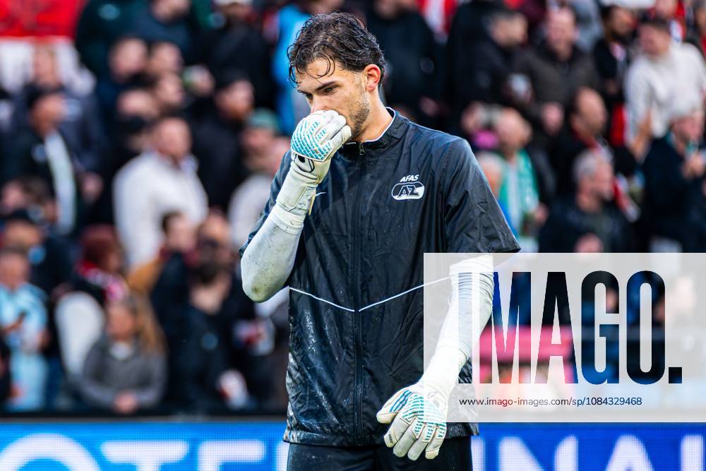 ROTTERDAM - AZ Alkmaar goalkeeper Jari De Busser ahead of the Eredivisie match between Feyenoord and AZ Alkmaar at Stadion Feijenoord on October 10, 2026 in Rotterdam, the Netherlands. KEVIN SENDERS ANP Eredivisie 2026 27 ANPxSportx xMarcelxterxBalsxIVx 572039172 originalFilename: 572039172