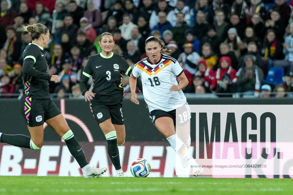 Melissa Kössler Melissa Koessler German Women s National Team, 18 on the Ball, Germany, soccer, international match, friendly match, exhibition match, 2026 2027, Germany vs. Australia, October 9, 2026, BBBank Wildpark, Karlsruhe, Karlsruhe, BBBank Wildpark, Baden-Württemberg, Germany