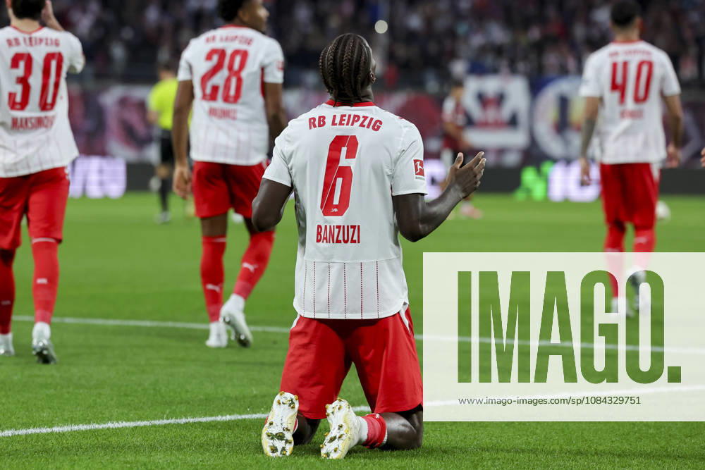 Ezechiel Banzuzi of RB Leipzig celebrates his goal to make it 1–0 during the Bundesliga match between RB Leipzig and Eintracht Frankfurt, Red Bull Arena on October 10, 2026, in Leipzig, Germany. Photo by Marco Steinbrenner, DeFodi Images. Ezechiel Banzuzi of RB Leipzig celebrates after scoring his team’s first goal during the Bundesliga match between RB Leipzig and Eintracht Frankfurt at Red Bull Arena on October 10, 2026 in Leipzig, Germany. Photo by Marco Steinbrenner, DeFodi Images. DFB and DFL regulations prohibit any use of photographs as image sequences and or quasi-video. Photo by Marco Steinbrenner, DeFodi Images.
