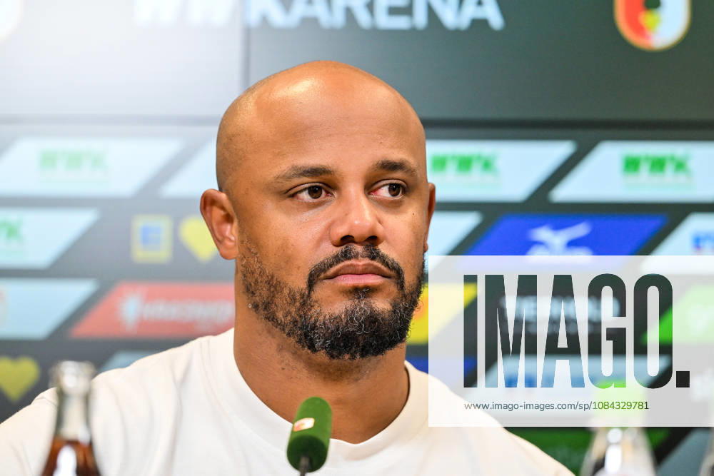 GER, Soccer, Men s, Bundesliga 1, Matchday 5, FC Augsburg vs. FC Bayern Munich, Vincent Kompany, Bayern Munich, Post-match press conference, Augsburg WWK Arena, Bayern, Germany