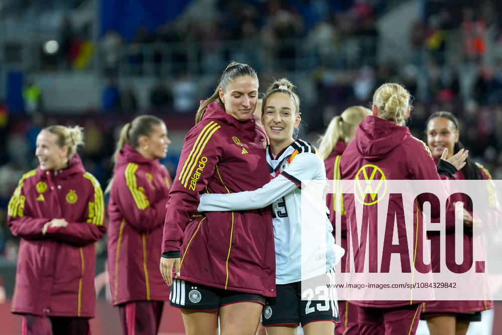 Melissa Kössler, Melissa Koessler, Germany Women s National Team, 18, and Sophia Kleinherne, Germany Women s National Team, 23, Germany, soccer, international match, friendly match, exhibition match, 2026–2027, Germany vs. Australia, October 9, 2026, BBBank Wildpark, Karlsruhe, Baden-Württemberg, Germany