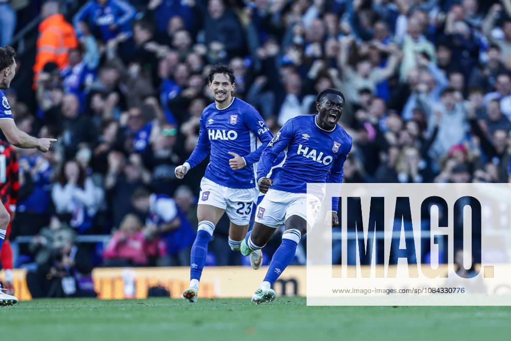 10th October 2026; Portman Road, Ipswich, Suffolk, England; Premier League Football, Ipswich Town versus Fulham;Abdoul Ouattara of Ipswich Town celebrates scoring a goal AndyxSkinner