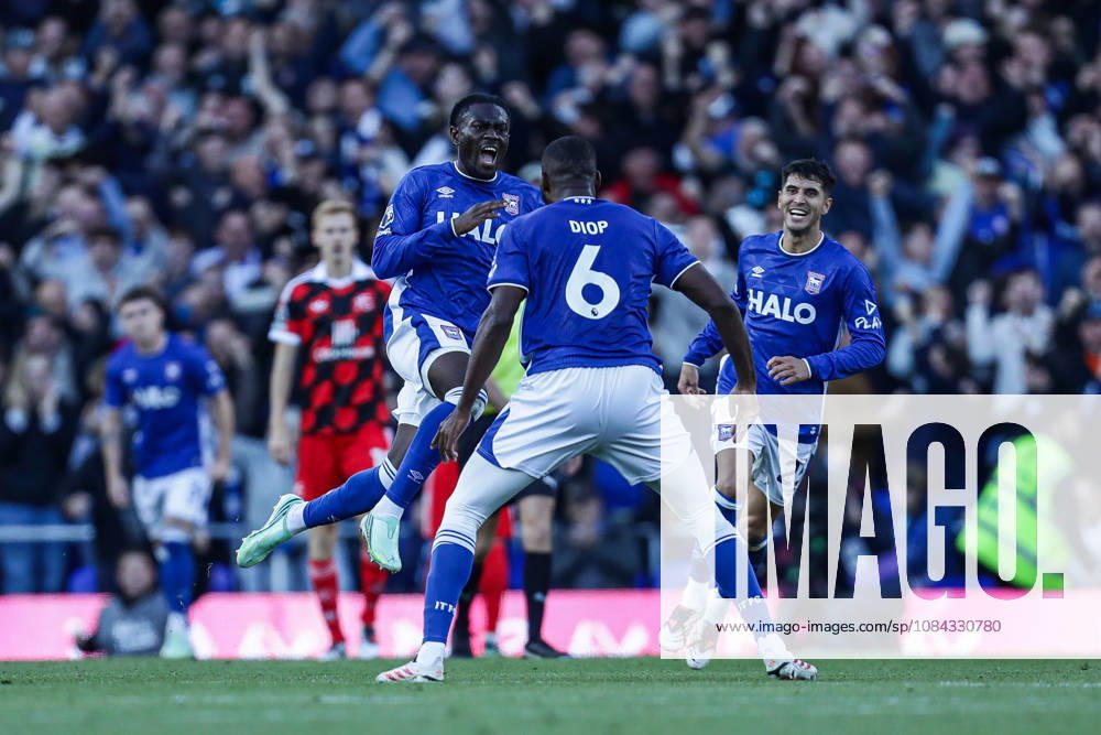 10th October 2026; Portman Road, Ipswich, Suffolk, England; Premier League Football, Ipswich Town versus Fulham;Abdoul Ouattara of Ipswich Town celebrates scoring a goal AndyxSkinner