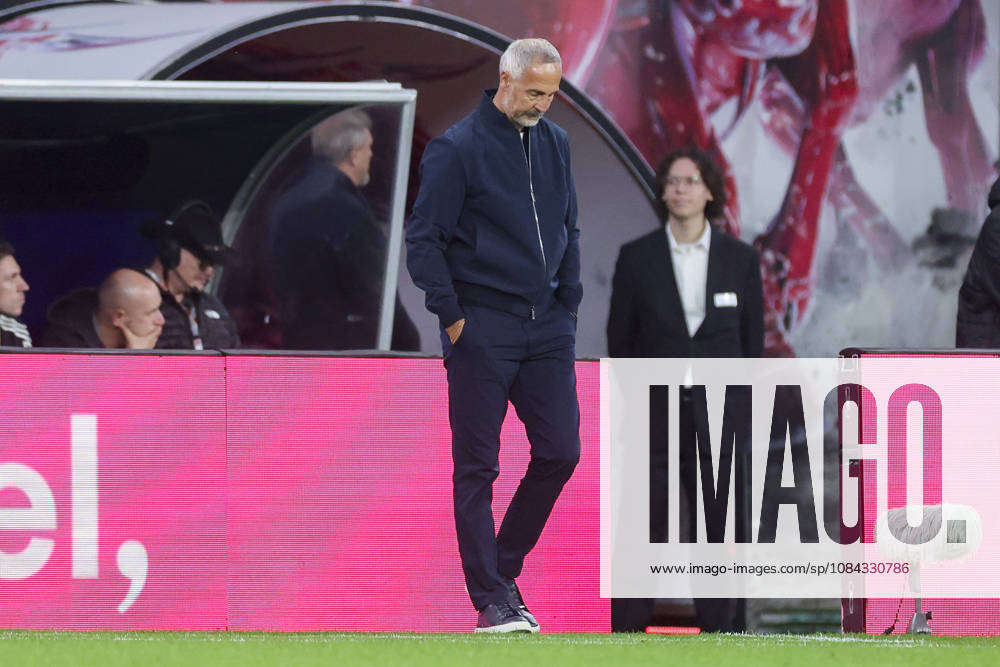 Coach Adi Hütter of Eintracht Frankfurt looks disappointed during the Bundesliga match between RB Leipzig and Eintracht Frankfurt, Red Bull Arena on October 10, 2026, in Leipzig, Germany. Photo by Marco Steinbrenner, DeFodi Images. Eintracht Frankfurt coach Adi Hütter looks dejected during the Bundesliga match between RB Leipzig and Eintracht Frankfurt at Red Bull Arena on October 10, 2026 in Leipzig, Germany. Photo by Marco Steinbrenner, DeFodi Images. DFB and DFL regulations prohibit any use of photographs as image sequences and or quasi-video. Photo by Marco Steinbrenner, DeFodi Images.