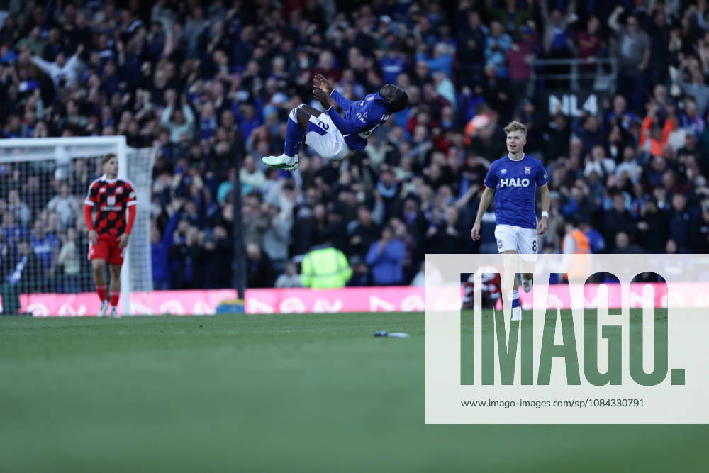 10th October 2026; Portman Road, Ipswich, Suffolk, England; Premier League Football, Ipswich Town versus Fulham;Abdoul Ouattara of Ipswich Town celebrates scoring a goal AndyxSkinner