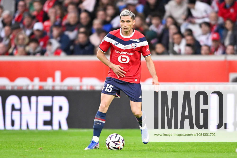 LOSC Lille v Le Havre Athletic Club - Ligue 1 McDonald s 2026 2027 Romain PERRAUD of Lille during Ligue 1 McDonald s match between Lille and Le Havre at Stade Pierre-Mauroy on October 10, 2026 in Lille, France. Lille France