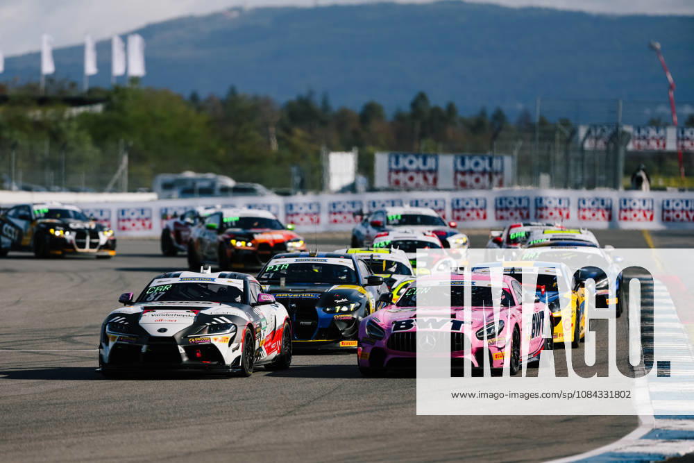 ADAC GT4 Germany, 11. + 12. Rennen Hockenheim 2026 87 Toyota GR Supra GT4 EVO2, CRT Lucas Cartelle, Hudson Schwartz, 51 BMW M4 GT4 Evo, FK Performance Motorsport: Gabriele Piana, Benjamin Sylvestersson, 08 Mercedes-AMG GT4, Mücke Motorsport: Alex Connor, Marius Schmid - picture by Gruppe C Photography Sachsenring Germany