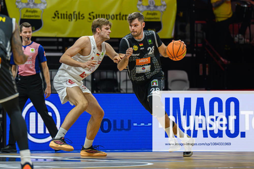 Basketball Season 2026–2027 2nd Bundesliga Pro A Matchday 4 Nuremberg Falcons Basketball Club NBC Kreisbau Kirchheim Knights AlSch Jarne Jürgens Juergens 21, Nuremberg Falcons BC NBC Nicolas Bretzel 21, Kreisbau Kirchheim Knights