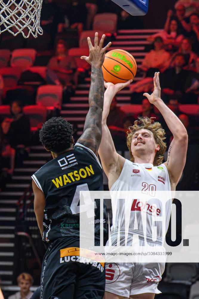 Basketball Season 2026–2027 2nd Bundesliga Pro A Matchday 4 Nuremberg Falcons Basketball Club NBC Kreisbau Kirchheim Knights AlSch Desmond Watson 4, Kreisbau Kirchheim Knights Nicholas Nic Welp 20, Nuremberg Falcons BC NBC