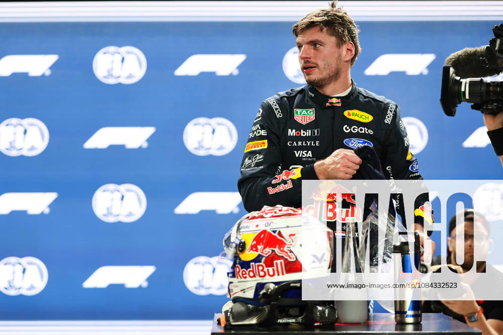 Max Verstappen of the Netherlands and Oracle Red Bull Racing being after qualifying for F1 Grand Prix race of Singapore at Marina Bay Street Circuit on October 10, 2026 in Singapore, Singapore. (Photo by Qian Jun SPP-Paddocker)