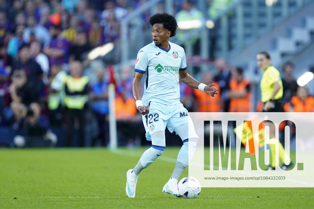 ESP: FC Barcelona, Barca - Getafe CF. La Liga EA Sports. Matchday 8. Johan Mojica of Getafe CF during the La Liga EA Sports match between FC Barcelona and Getafe CF played at Spotify Camp Nou Stadium on 10 Oct 2026 in Barcelona, Spain. kpng