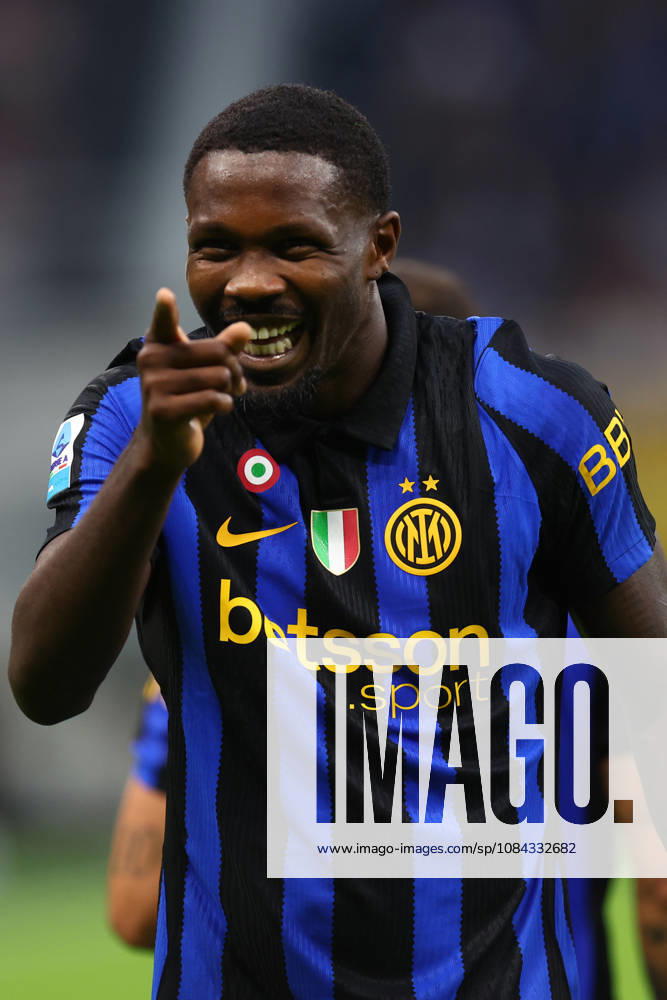 Serie A Fc Internazionale - Parma Calcio Marcus Thuram of Fc Internazionale celebrates after scoring a goal during the Serie A match beetween Fc Internazionale and Parma Calcio at Stadio Giuseppe Meazza on October 10 2026 in Milan Italy . Milano Stadio Giuseppe Meazza Italy