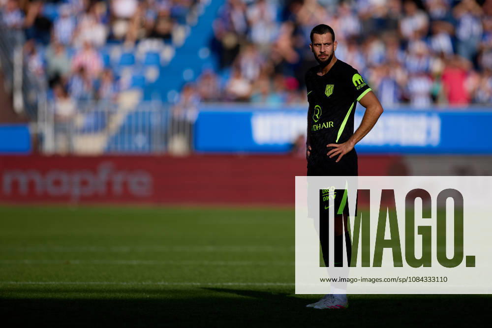 David Hancko of Atletico de Madrid looks on during the LaLiga EA Sports match between Deportivo Alaves and Atletico de Madrid at Mendizorrotza on October 10, 2026, in Vitoria, Spain. Vitoria Spain - ZUMAa181 20261010_zaa_a181_063