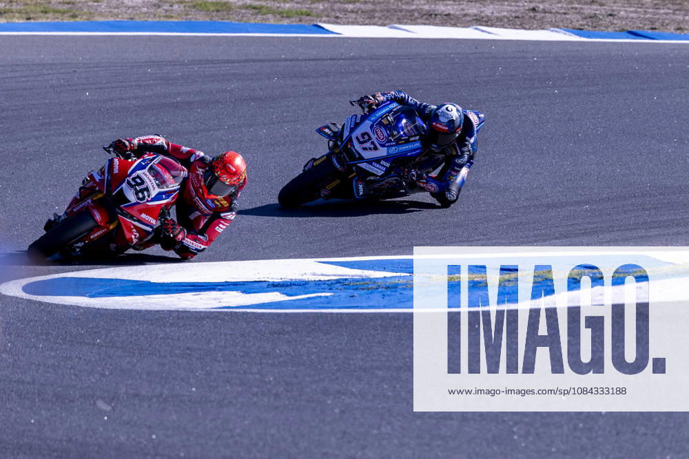 ESTORIL, PORTUGAL - OCTOBER 10: Jake Dixon of Great-Britain and Honda HRC competes during Race 1 during day two of the World Superbikes Estoril Round at Circuito Estoril on October 10, 2026 in Estoril, Portugal. Cascais Portugal - ZUMAl192 20261010_zsp_l192_112