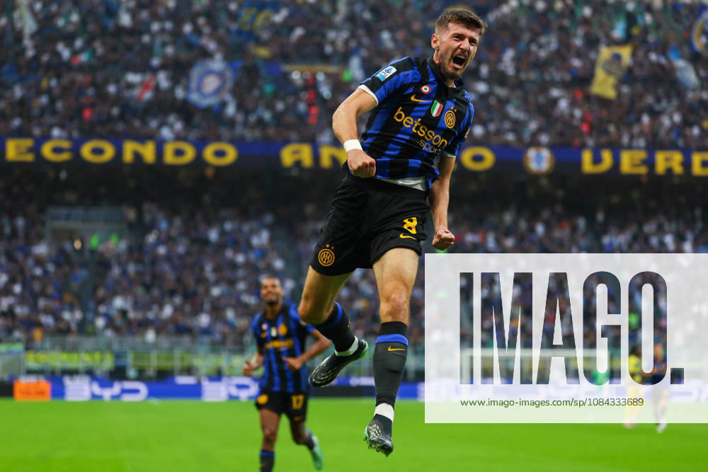 SOCCER - Serie A - Inter - FC Internazionale vs. Parma Calcio Photo by IPA ABACAPRESS.COM89510626 - Petar Sucic of FC Internazionale celebrates after scoring a goal during the Serie A Enilive 2026 27 soccer match between FC Internazionale and Parma Calcio 1913. Milan Italy