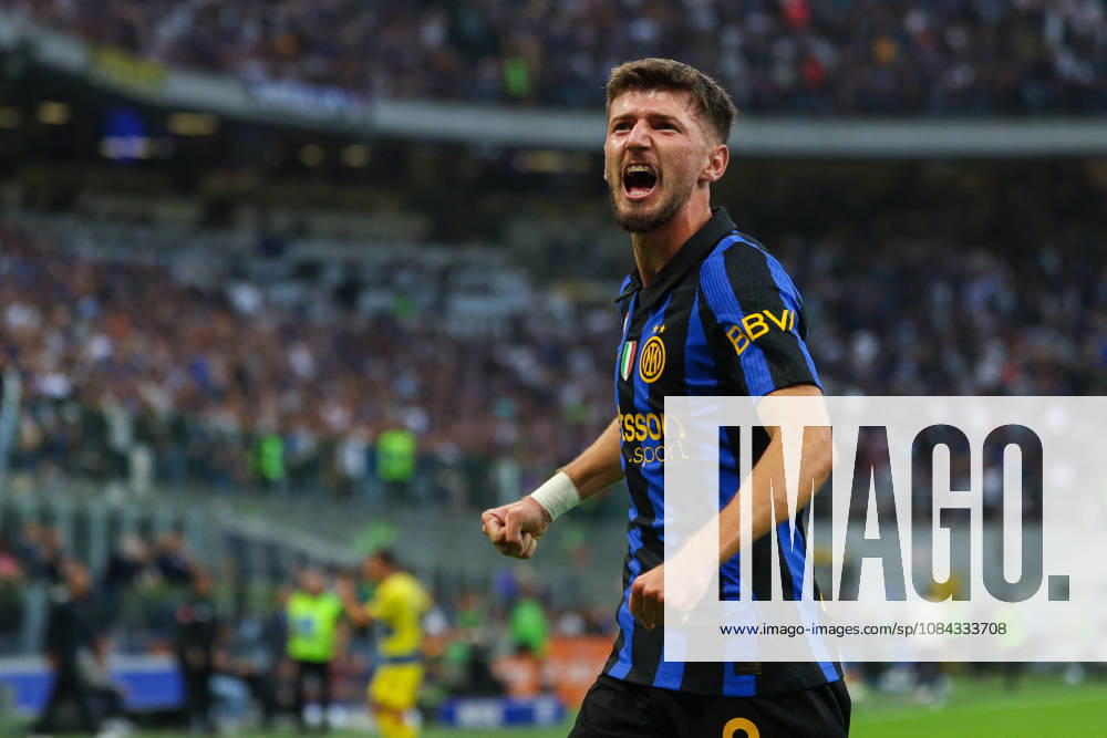 SOCCER - Serie A - Inter - FC Internazionale vs. Parma Calcio Photo by IPA ABACAPRESS.COM89510639 - Petar Sucic of FC Internazionale celebrates after scoring a goal during the Serie A Enilive 2026 27 soccer match between FC Internazionale and Parma Calcio 1913. Milan Italy