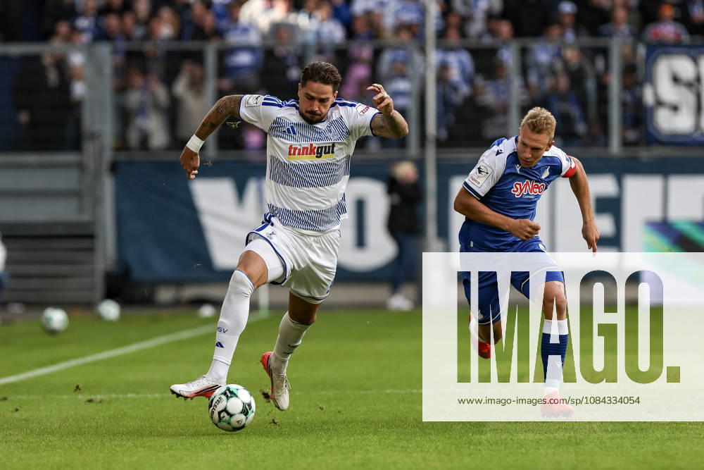 GER, Soccer, Men s, 3rd Division, 2026–2027 Season, MSV Duisburg vs. TSG Hoffenheim II, Lex Tyger Lobinger, Duisburg in action with the ball, individual play, Duisburg, Schauinsland, Reisen Arena, North Rhine-Westphalia, Germany