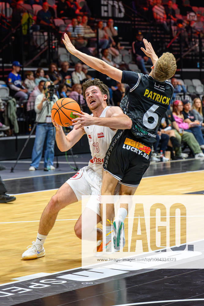Basketball Season 2026–2027 2nd Bundesliga Pro A Matchday 4 Nuremberg Falcons Basketball Club NBC Kreisbau Kirchheim Knights AlSch Nate Heise 33, Nuremberg Falcons BC NBC Johannes Patrick 6, Kreisbau Kirchheim Knights