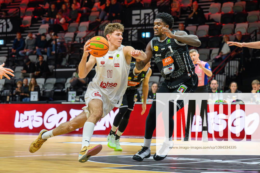 Basketball Season 2026–2027 2nd Bundesliga Pro A Matchday 4 Nuremberg Falcons Basketball Club NBC Kreisbau Kirchheim Knights AlSch Lars Lenke 11, Nuremberg Falcons BC NBC Philip Alston 1, Kreisbau Kirchheim Knights