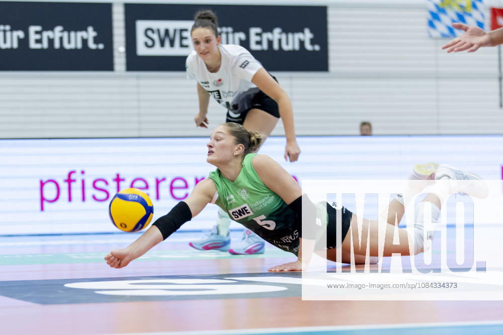 DEKRA 1st Bundesliga Women: Schwarz Weiss Erfurt vs. Rote Raben Vilsbiburg, Erfurt, October 10, 2026, Lotte Goertz 5, Schwarz Weiss Erfurt, DEKRA 1st Bundesliga Women: Schwarz Weiss Erfurt vs. Rote Raben Vilsbiburg, Riethsporthalle, Erfurt