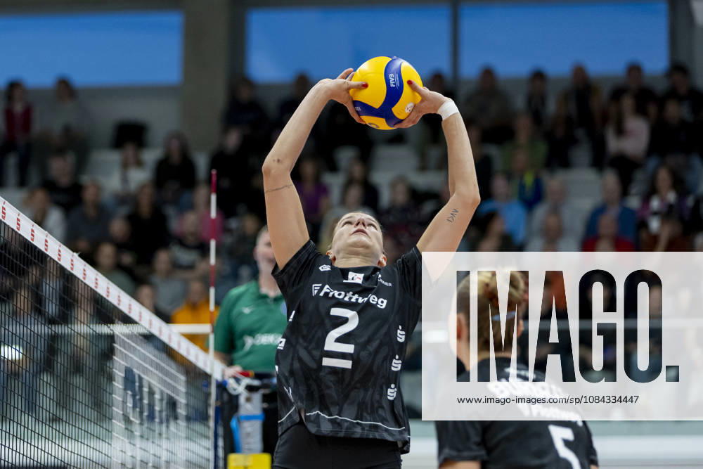DEKRA 1st Bundesliga Women: Schwarz Weiss Erfurt vs. Rote Raben Vilsbiburg, Erfurt, October 10, 2026; Pia Fernau, 2, Rote Raben Vilsbiburg; DEKRA 1st Bundesliga Women: Schwarz Weiss Erfurt vs. Rote Raben Vilsbiburg, Riethsporthalle, Erfurt, 1October 1, 2026