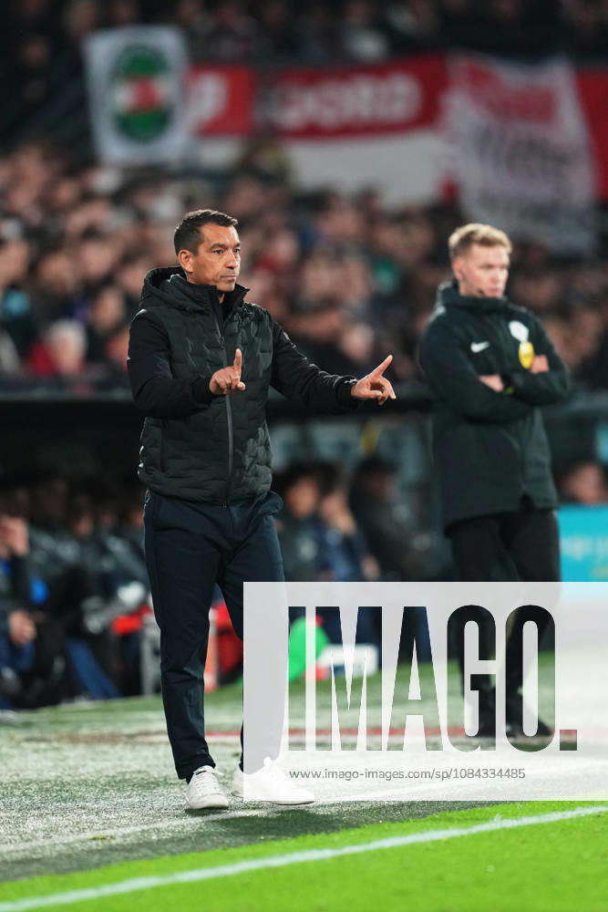 Eredivisie: Feyenoord Rotterdam v AZ Alkmaar Rotterdam - coach Giovanni van Bronckhorst of Feyenoord during the eight competition round of the 2026 2027 Eredivisie season. The match is set between Feyenoord Rotterdam and AZ Alkmaar at Stadion Feijenoord on 10 October 2026 in Rotterdam, Netherlands.