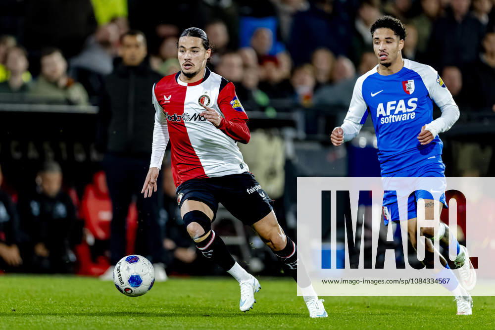 ROTTERDAM SC Feyenoord Rotterdam forward Anis Hadj Moussa during the Vriendenloterij Eredivisie match between Feyenoord and AZ at De Kuip on October 10, 2026, in Rotterdam, Netherlands. Photo by DeFodi Images