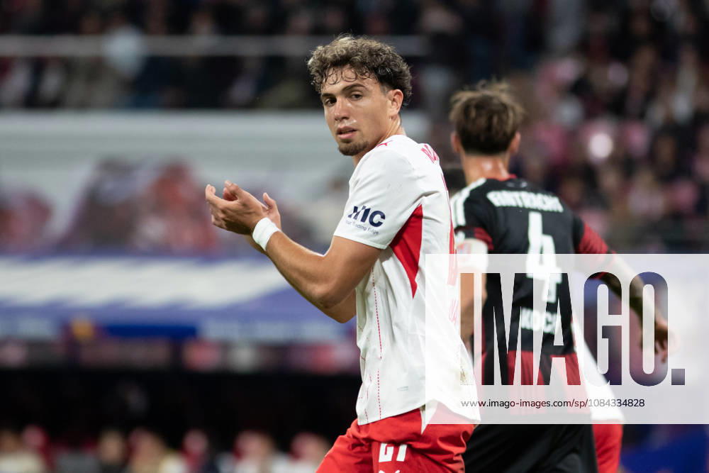 1 German Bundesliga: RB Leipzig vs. Eintracht Frankfurt, October 10, 2026, Neil El Aynaoui, 21, RB Leipzig, LEIPZIG, GERMANY, OCTOBER 10, Bundesliga match between RB Leipzig and Eintracht Frankfurt at the Red Bull Arena on Matchday 5 of the 1. Bundesliga on October 10, 2026 in Leipzig, Germany. DFL regulations prohibit any use of photographs as image sequences and or quasi-video.