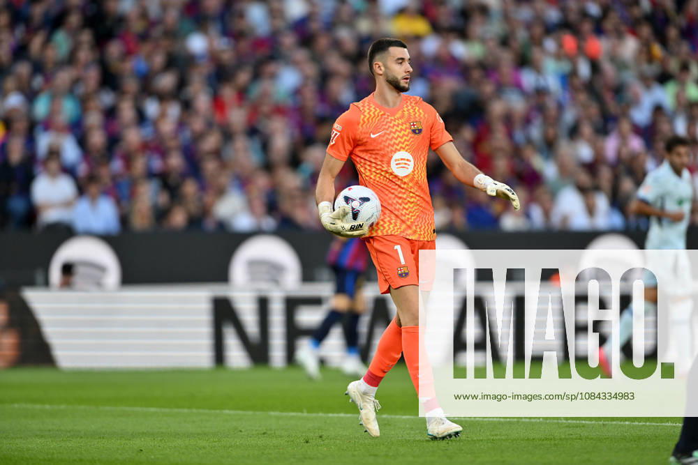 FC Barcelona, Barca v GETAFE CF SPOTIFY CAMP NOU. BARCELONA October 10,2026 FC BARCELONA vs GETAFE CF OCTOBER 10 ,2026 Joan Garcia (1) Goalkeeper of FC Barcelona (1) during the match between FC Barcelona and Getafe CF corresponding to the eighth day of La Liga EA Sports at at Spotify Camp Nou in Barcelona, Spain. Barcelona ESP