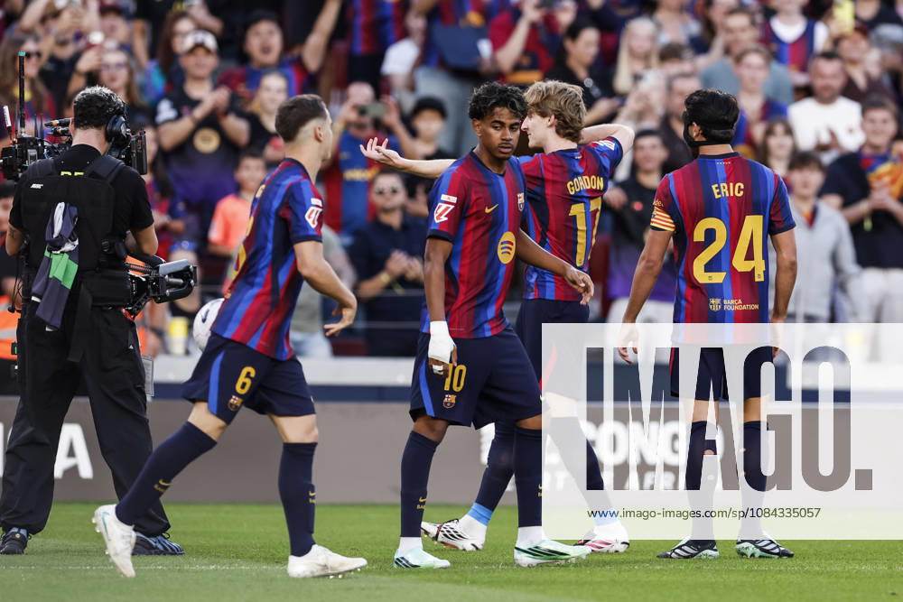 Anthony Gordon of FC Barcelona, Barca celebrates a goal during the Spanish league, LaLiga EA Sports, football match played between FC Barcelona and Getafe CF at Spotify Camp Nou stadium on October 10, 2026 in Barcelona, Spain. FC Barcelona V Getafe CF - LaLiga EA Sports - ZUMAa181 20261010_zaa_a181_090