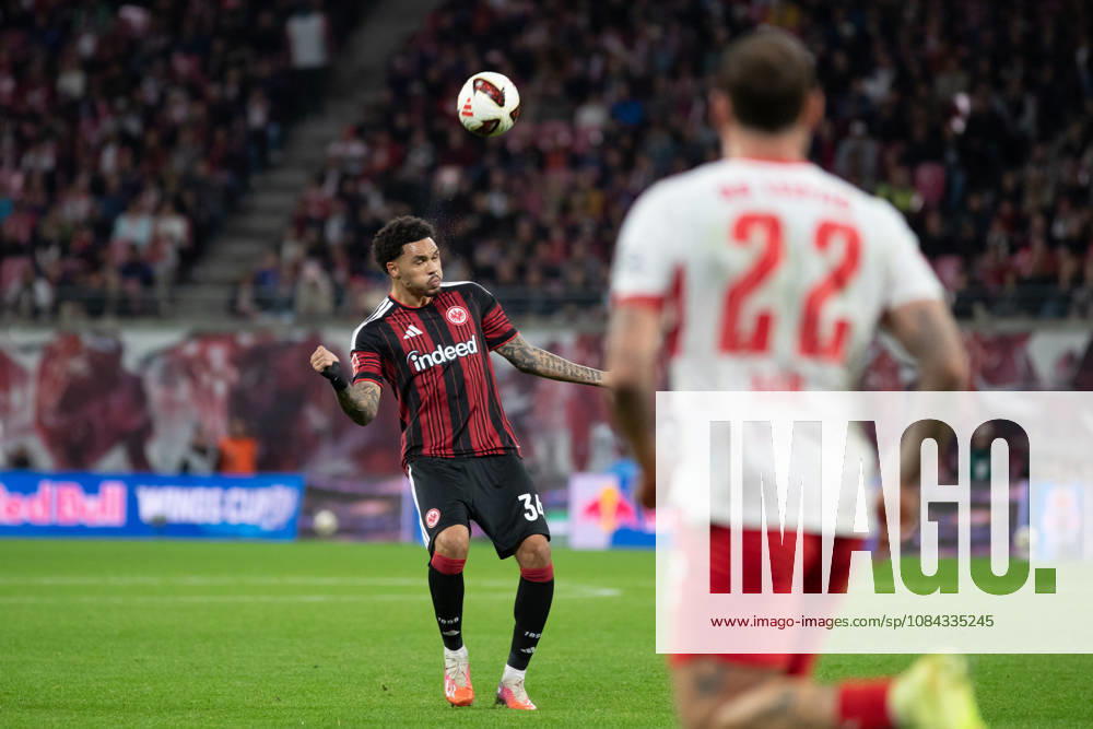 1 German Bundesliga RB Leipzig vs. Eintracht Frankfurt October 10, 2026 Pharrell Nnamdi Collins 34, Eintracht Frankfurt LEIPZIG, GERMANY OCTOBER 10 Bundesliga match between RB Leipzig and Eintracht Frankfurt at the Red Bull Arena on Matchday 5 of the Bundesliga on October 10, 2026 in Leipzig, Germany. DFL regulations prohibit any use of photographs as image sequences and or quasi-video.