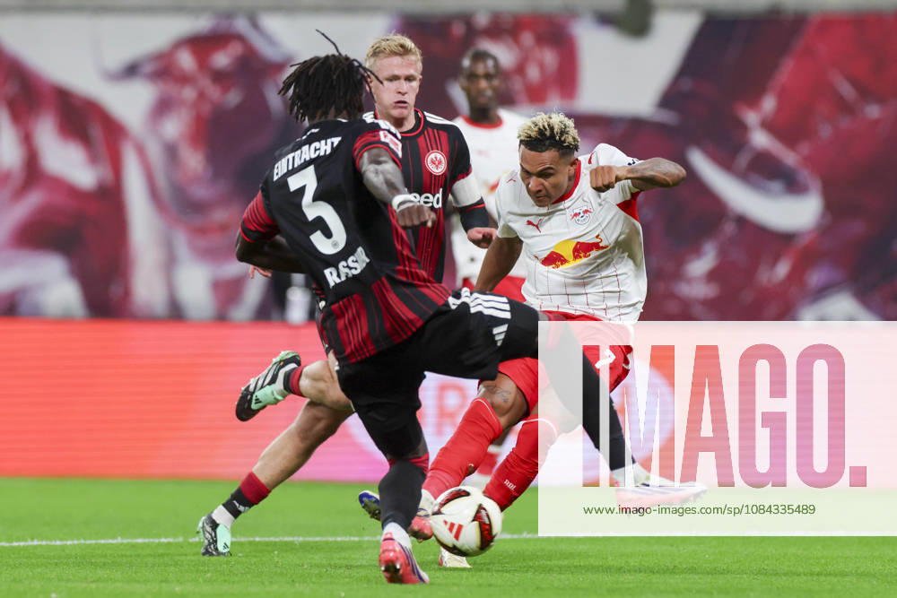 Antonio Nusa of RB Leipzig scores the goal to make it 5–0 with this shot during the Bundesliga match between RB Leipzig and Eintracht Frankfurt, Red Bull Arena on October 10, 2026, in Leipzig, Germany. Photo by Marco Steinbrenner, DeFodi Images. Antonio Nusa of RB Leipzig scores the goal to make it 5–0 with this shot during the Bundesliga match between RB Leipzig and Eintracht Frankfurt at Red Bull Arena on October 10, 2026 in Leipzig, Germany. Photo by Marco Steinbrenner, DeFodi Images. DFB and DFL regulations prohibit any use of photographs as image sequences and or quasi-video. Photo by Marco Steinbrenner, DeFodi Images.