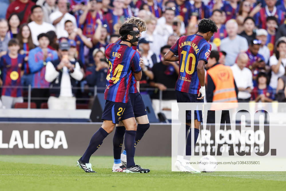 Anthony Gordon of FC Barcelona, Barca celebrates a goal during the Spanish league, LaLiga EA Sports, football match played between FC Barcelona and Getafe CF at Spotify Camp Nou stadium on October 10, 2026 in Barcelona, Spain. Barcelona Spain - ZUMAa181 20261010_zaa_a181_087