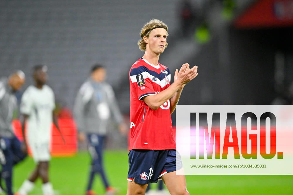 LOSC Lille v Le Havre Athletic Club - Ligue 1 McDonald s 2026 2027 Maurits KJAERGAARD of Lille during Ligue 1 McDonald s match between Lille and Le Havre at Stade Pierre-Mauroy on October 10, 2026 in Lille, France. Lille France