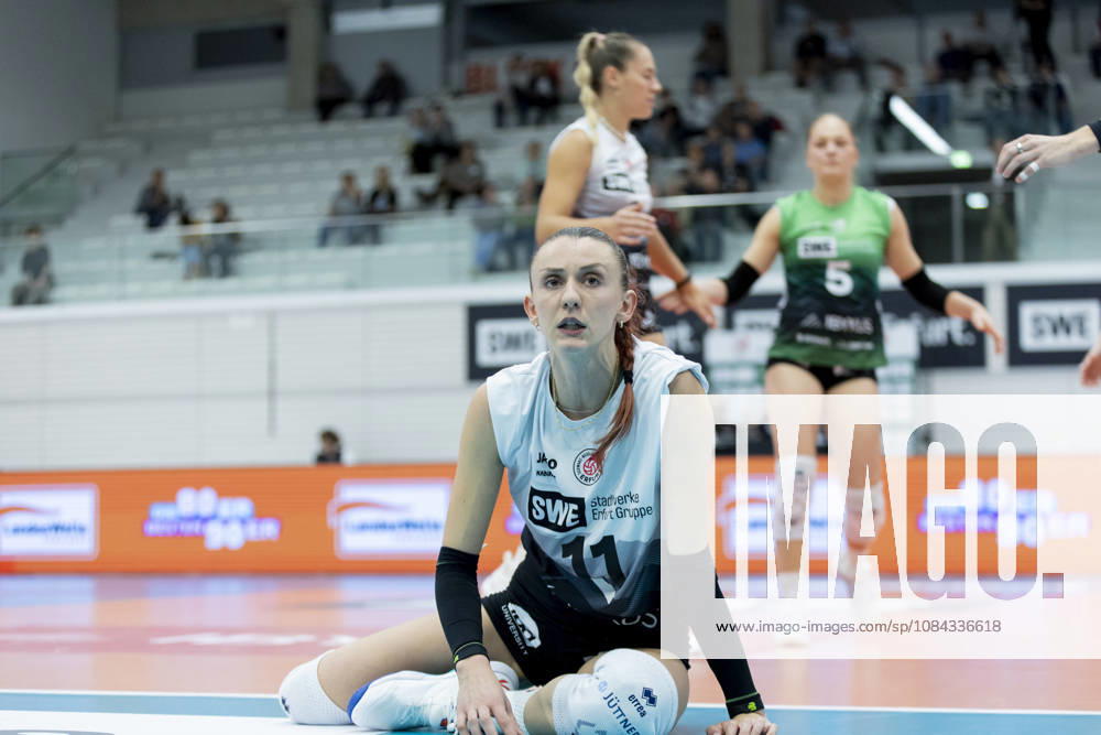 DEKRA 1st Bundesliga Women: Schwarz Weiss Erfurt vs. Rote Raben Vilsbiburg, Erfurt, October 10, 2026, Isabel Petra KovaÄ u008Dić 11 Schwarz Weiss Erfurt DEKRA Women’s Bundesliga 1 Schwarz Weiss Erfurt vs. Rote Raben Vilsbiburg Riethsporthalle, Erfurt October 10, 2026