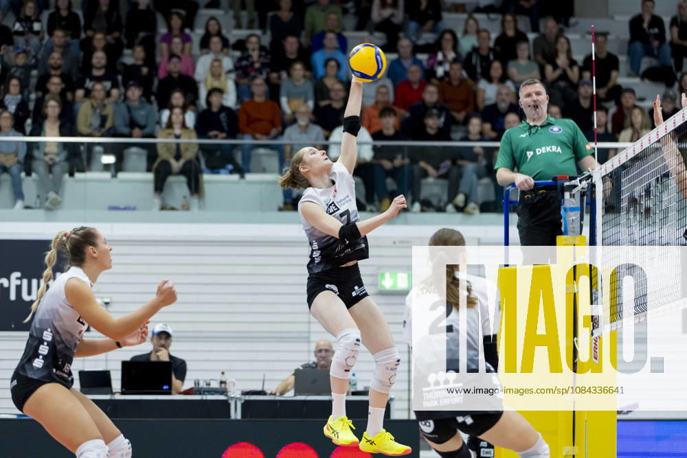 DEKRA 1st Bundesliga Women: Schwarz Weiss Erfurt vs. Rote Raben Vilsbiburg, Erfurt, October 10, 2026, Teresa Ziegenbalg 7, Schwarz Weiss Erfurt, DEKRA 1st Bundesliga Women: Schwarz Weiss Erfurt vs. Rote Raben Vilsbiburg, Riethsporthalle, Erfurt