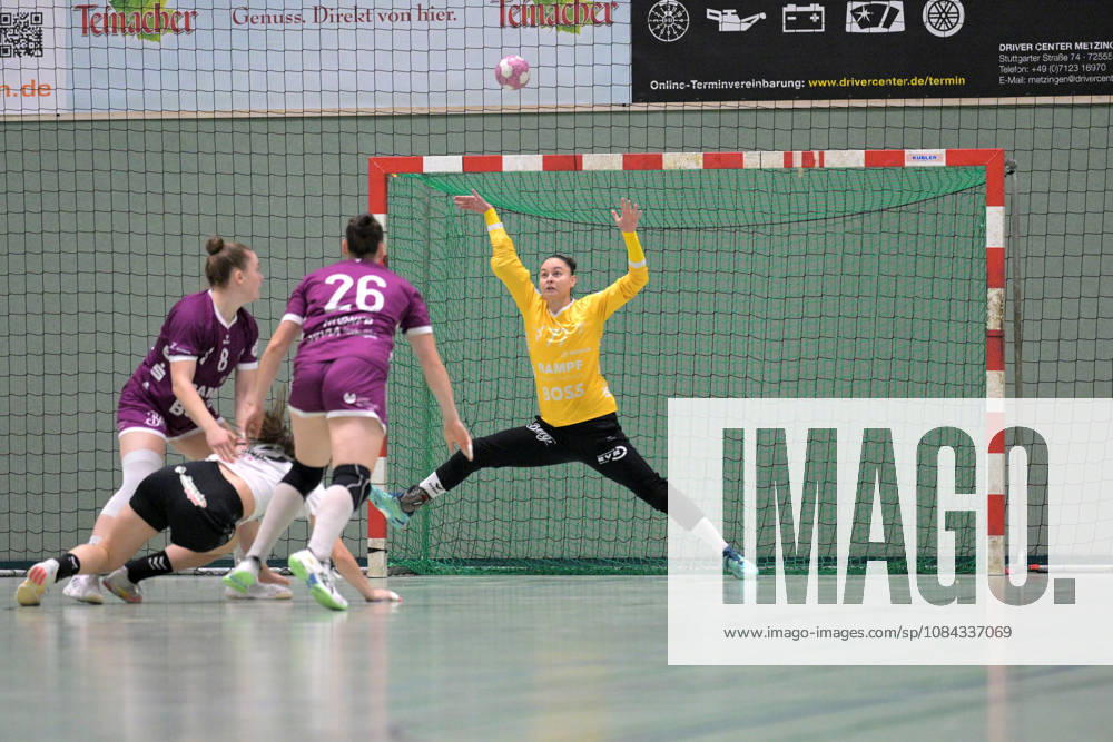 Sara Suba, TusSies Metzingen, No. 77 in goal; TusSies Metzingen vs. SCM Ramnicu Valcea, Handball, EHF, Europa League Qualification Second Leg, 2026–2027 Season, October 10, 2026, TusSies Metzingen vs. SCM Ramnicu Valcea, Handball, EHF, Europa League Qualification Second Leg, 2026–2027 Season, October 10, 2026, Metzingen