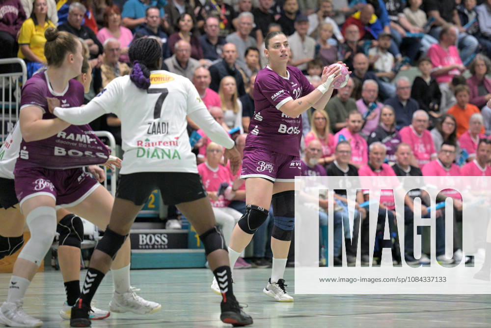 Gabriela Clausson Bitolo, TusSies Metzingen, 22, in action: TusSies Metzingen vs. SCM Ramnicu Valcea, Handball, EHF, Europa League Qualification Second Leg, 2026–2027 Season, October 10, 2026, TusSies Metzingen vs. SCM Ramnicu Valcea, Handball, EHF, Europa League Qualification Second Leg, 2026–2027 Season, October 10, 2026, Metzingen