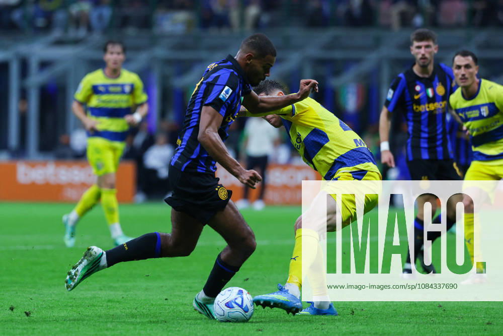 SOCCER - Serie A - Inter - FC Internazionale vs. Parma Calcio Photo by IPA ABACAPRESS.COM89512905 - Andy Diouf of FC Internazionale in action during a Serie A Enilive 2026 27 soccer match between FC Internazionale and Parma Calcio 1913. Milan Italy