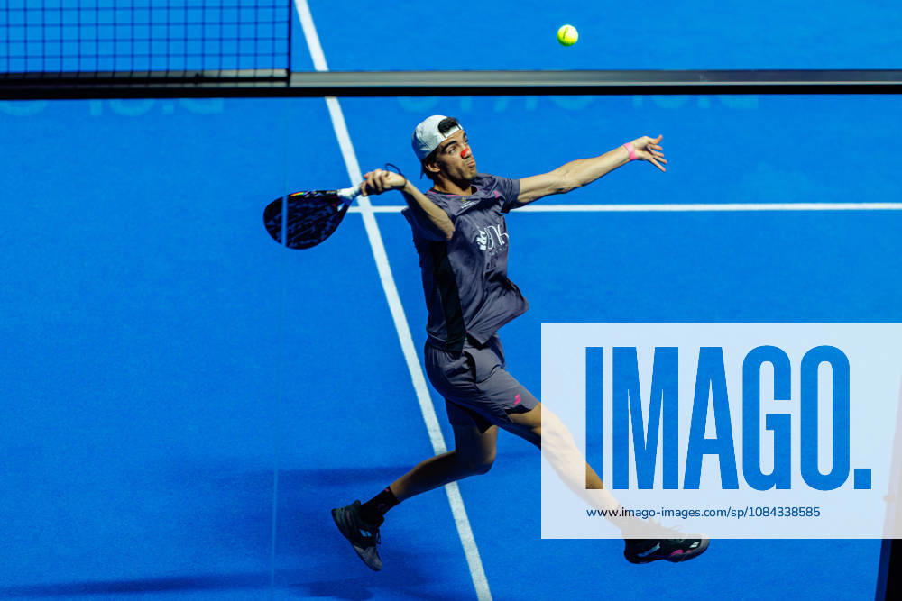 DÜSSELDORF, GERMANY - 10 OCTOBER 2026: Image shows Juan Lebron (ESP) during CUPRA Germany Premier Padel P2 2026 Day 7: Semifinals at CASTELLO Düsseldorf on 10 10 2026 in Düsseldorf, Germany. Germany