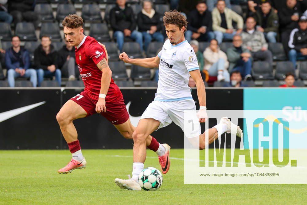 Lovis Bierschenk, SV Waldhof Mannheim, 7, scorer of the 1-1 goal, Soccer 3rd Division, Matchday 8, SG Sonnenhof Großaspach vs. SV Waldhof Mannheim on October 10, 2026, at the WIRmachenDRUCK Arena in Aspach Großaspach, Germany; Aspach Großaspach WIRmachenDRUCK Arena, Germany