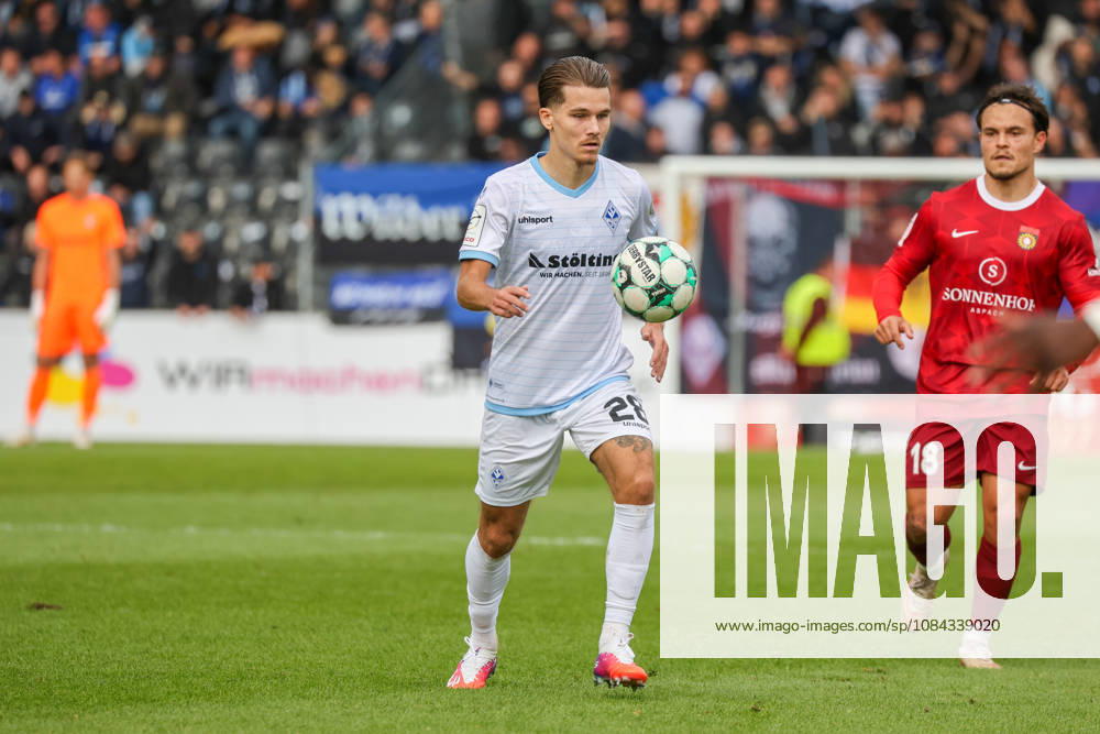 Diego Michel, SV Waldhof Mannheim, 28, Soccer 3rd Division, Matchday 8, SG Sonnenhof Großaspach vs. SV Waldhof Mannheim on October 10, 2026, at the WIRmachenDRUCK Arena in Aspach Großaspach, Germany; Aspach Großaspach, WIRmachenDRUCK Arena, Germany