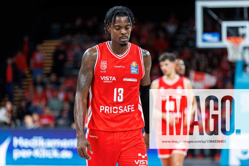 Trevon Scott, BMA365 Bamberg Baskets, 13, single image, single photo, portrait, disappointed, disappointment, negative emotions, negative emotion, BMA365 Bamberg Baskets vs. Syntainics MBC, basketball, easyCredit BBL, Matchday 5, October 10, 2026 BMA365 Bamberg Baskets vs. Syntainics MBC, basketball, easyCredit BBL, Matchday 5, October 10, 2026 Bamberg