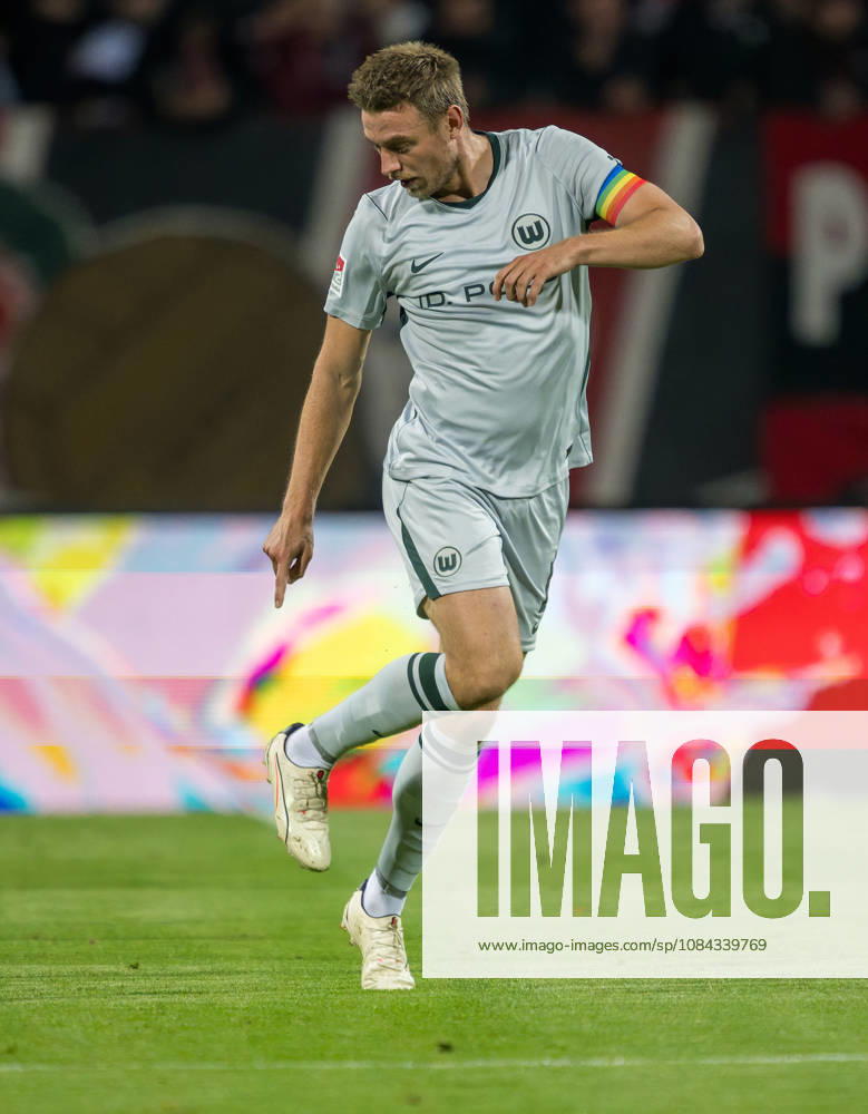Soccer Season 2026–2027, Matchday 2, Bundesliga, Matchday 7: 1 FC Nuremberg (FCN) vs. VfL Wolfsburg (WOB), Wolves. Sports photo by Zink . DFL regulations prohibit any use of photographs as image sequences and or quasi-video; for editorial use only. Goal celebration, jubilation, joy after a goal; goal, shot on goal for the 0–1 by Hauke Wahl 6, VfL Wolfsburg