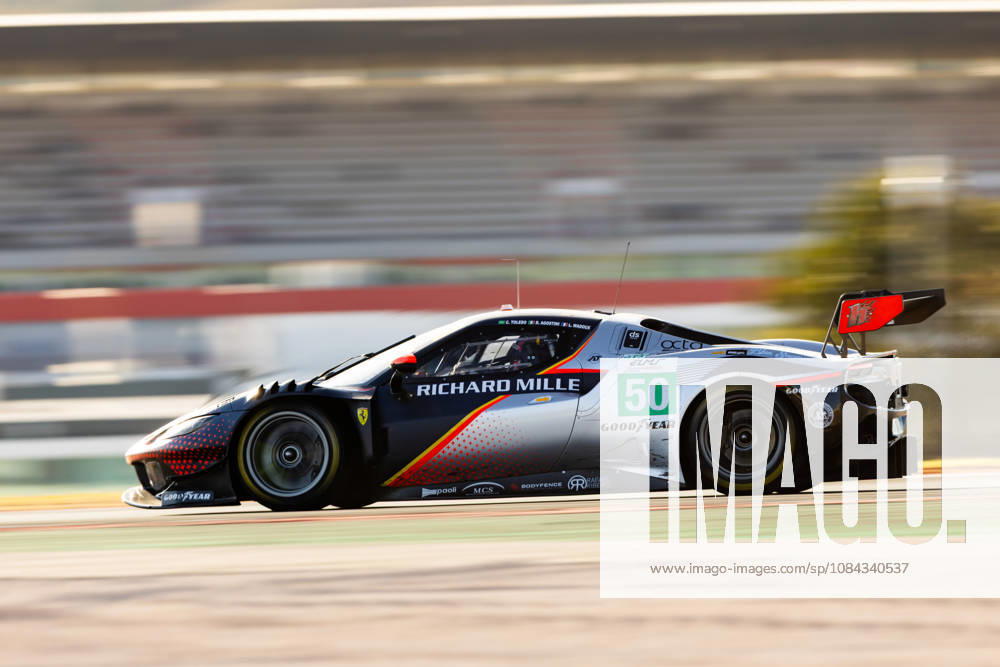 AUTO - ELMS - 4 HOURS OF PORTIMAO 2026 50 TOLEDO Custodio (usa), WADOUX Lilou (fra), AGOSTINI Riccardo (ita), Richard Mille AF Corse, Ferrari 296 LMGT3 Evo, LMGT3, action during the 4 Hours of Portimao 2026, 6th round of the 2026 European Le Mans Series on the Autodromo Internacional do Algarve from October 8 to 10, 2026 in Portimao, Portugal -