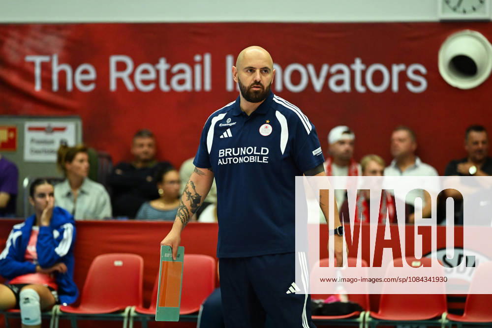 Konstantin Bitter, Head Coach of Allianz MTV Stuttgart; Dresdner SC vs. Allianz MTV Stuttgart, Women s Volleyball Bundesliga Division 1, 2026–2027 Season, October 10, 2026, Dresdner SC vs. Allianz MTV Stuttgart, Women’s Volleyball Bundesliga Division 1, 2026–2027 season, October 10, 2026, Dresden