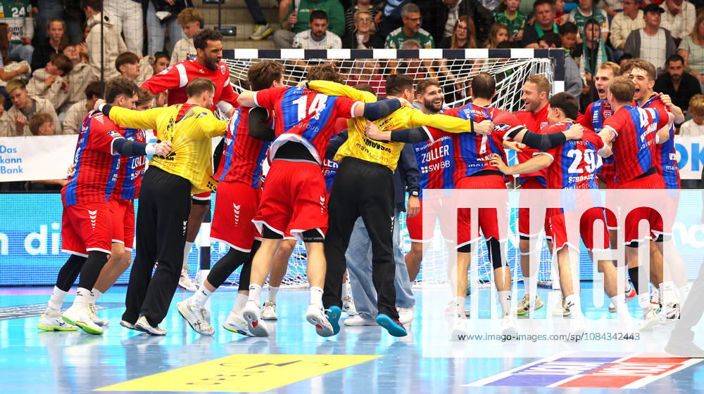 Germany, Göppingen, Opel HBL Bundesliga Handball, FRISCH AUF Göppingen vs. SG BBM Bietigheim, Bietigheim Celebrates, BBM Celebrates