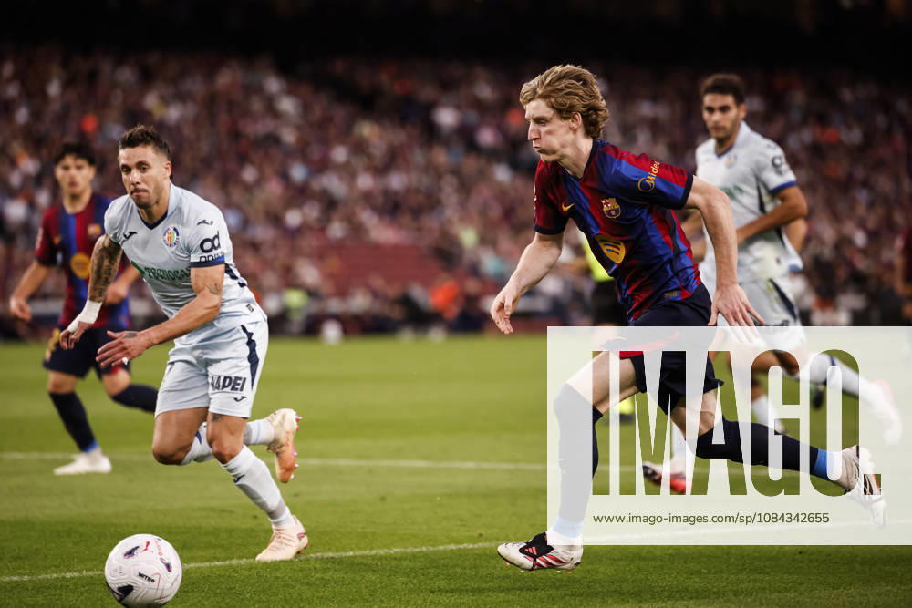 Anthony Gordon of FC Barcelona, Barca in action during the Spanish league, LaLiga EA Sports, football match played between FC Barcelona and Getafe CF at Spotify Camp Nou stadium on October 10, 2026 in Barcelona, Spain. Barcelona Spain - ZUMAa181 20261010_zaa_a181_125