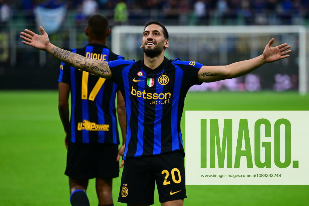 FC Internazionale v Parma Calcio - Serie A 2026 27 Hakan Calhanoglu of Inter Milan celebrates after scoring his team s second goal during a Serie A match between Inter Milan and Parma Calcio at San Siro Stadium in Milan, Italy, on October 10, 2026. Milan Lombardy Italy